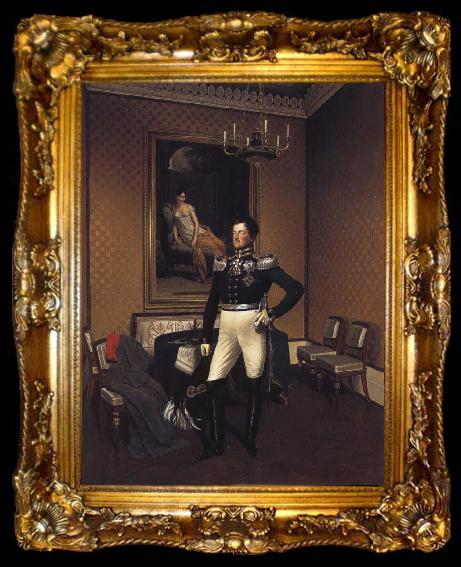 framed  Franz Kruger Prince August von Preuben of Prussia, ta009-2